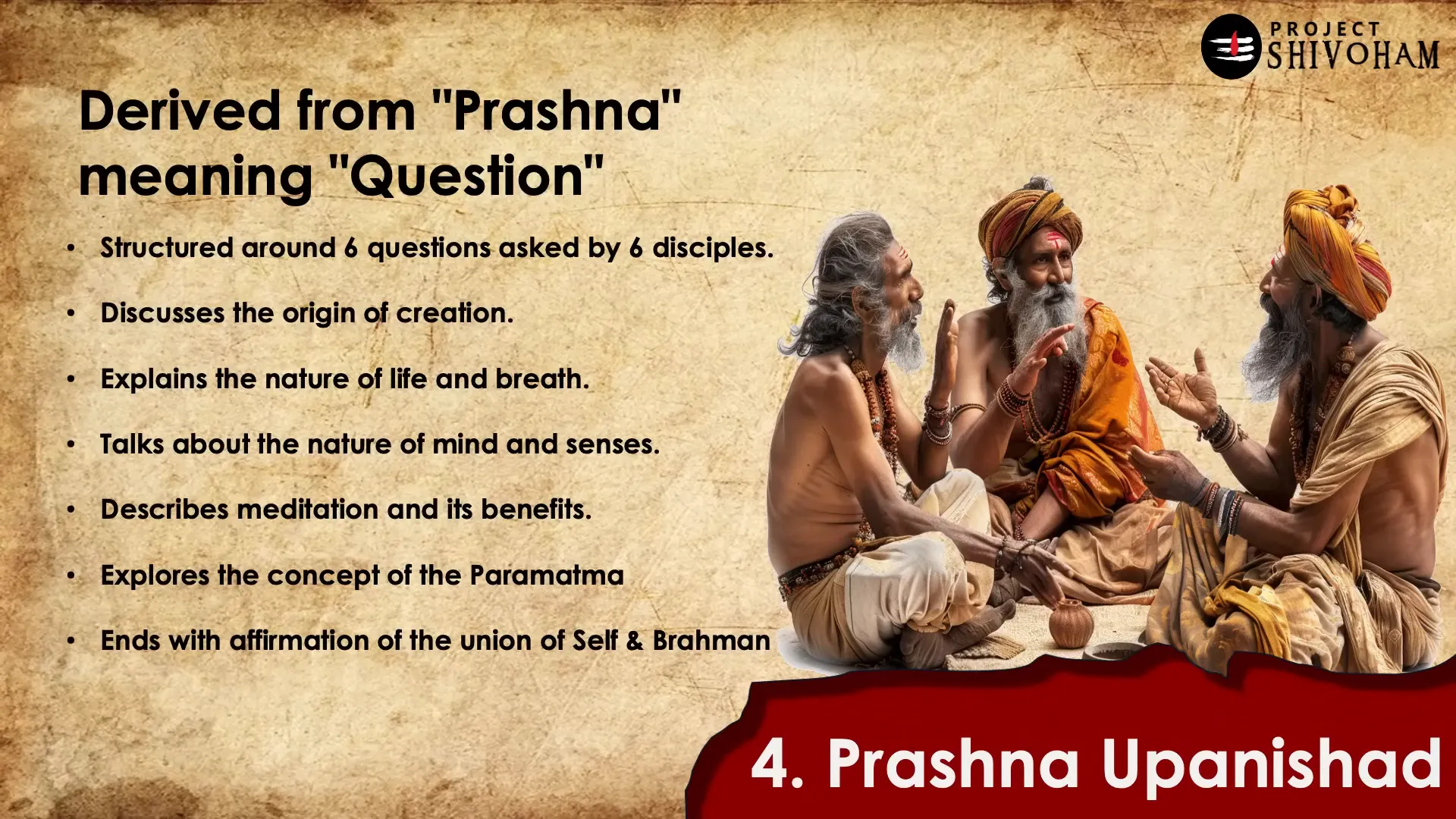 Six questions posed in Prasna Upanishad