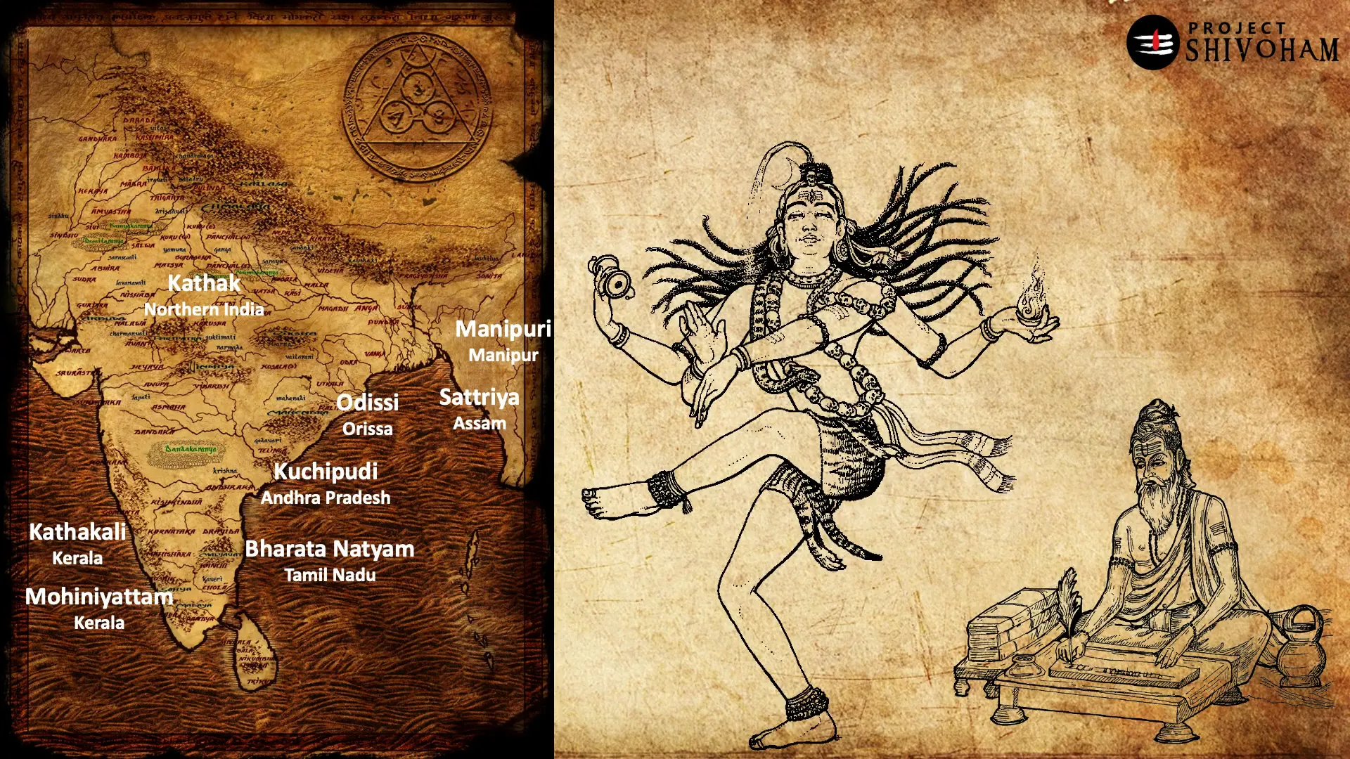 Dancer expressing knowledge through Bharata Natyam
