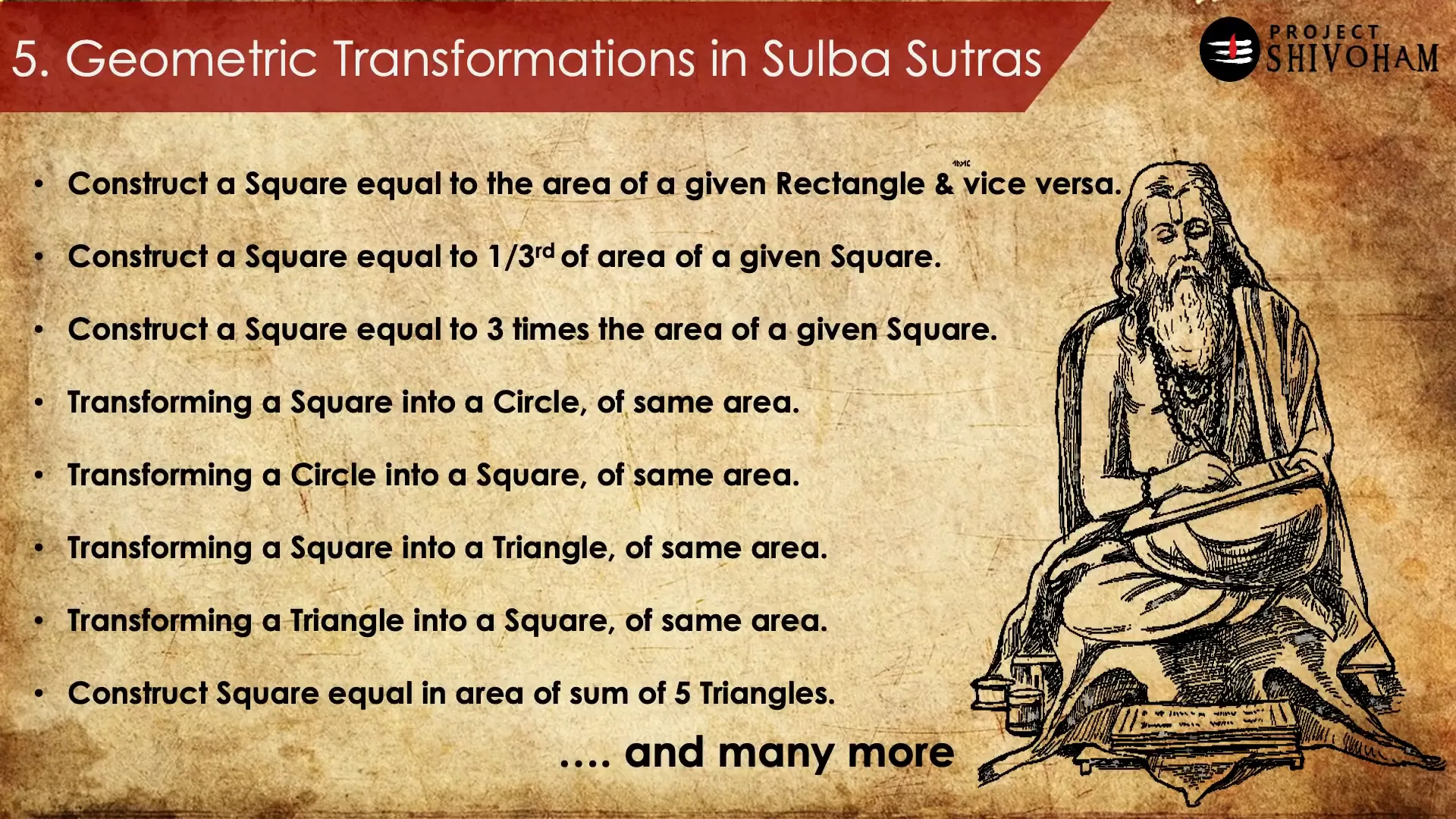 Geometric transformations in Sulbha Sutras