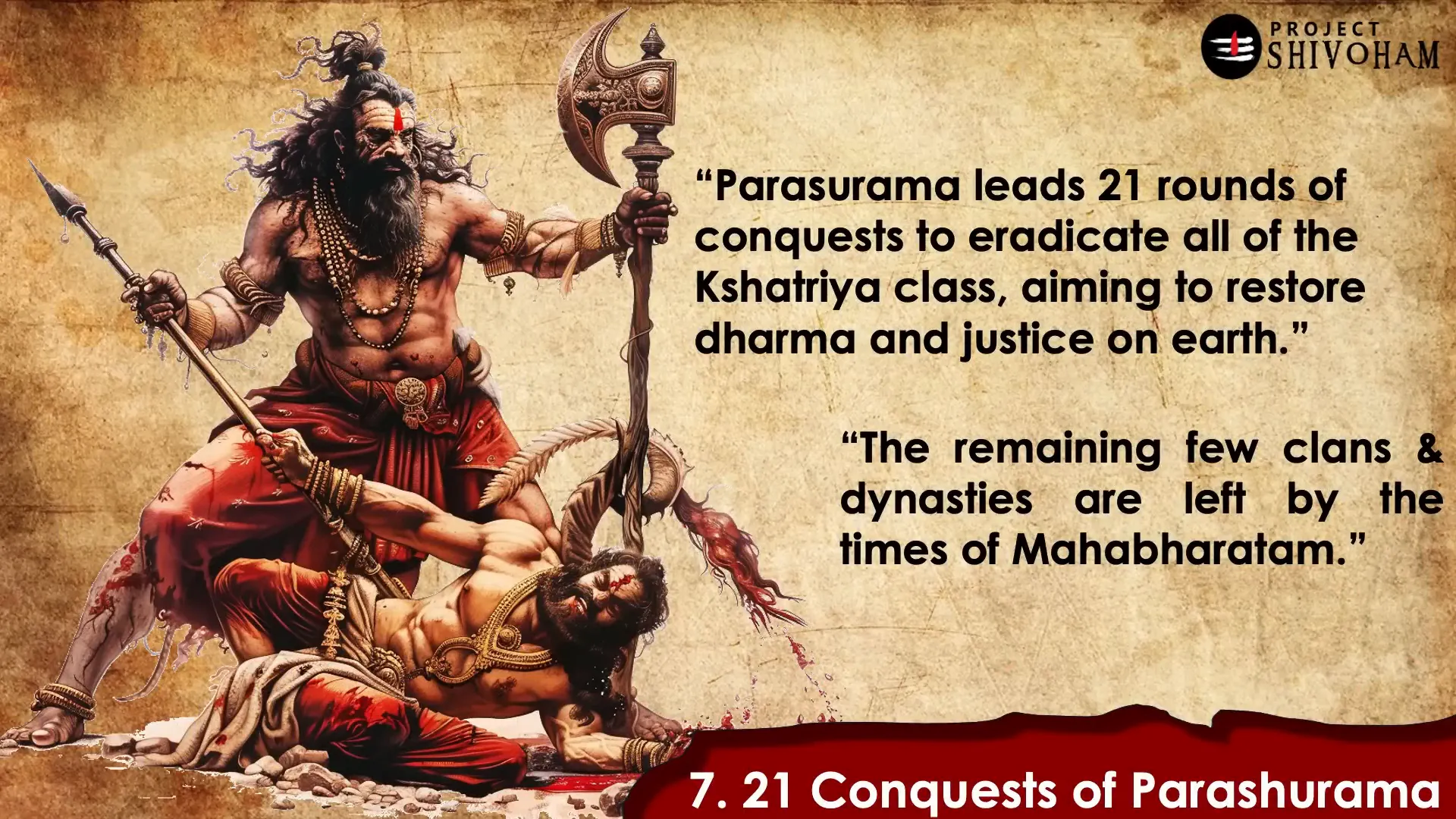 Parashurama in one of his conquests