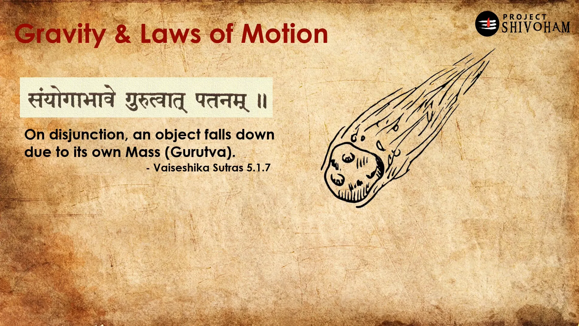 Concepts of karma and gravity in Vaisesika