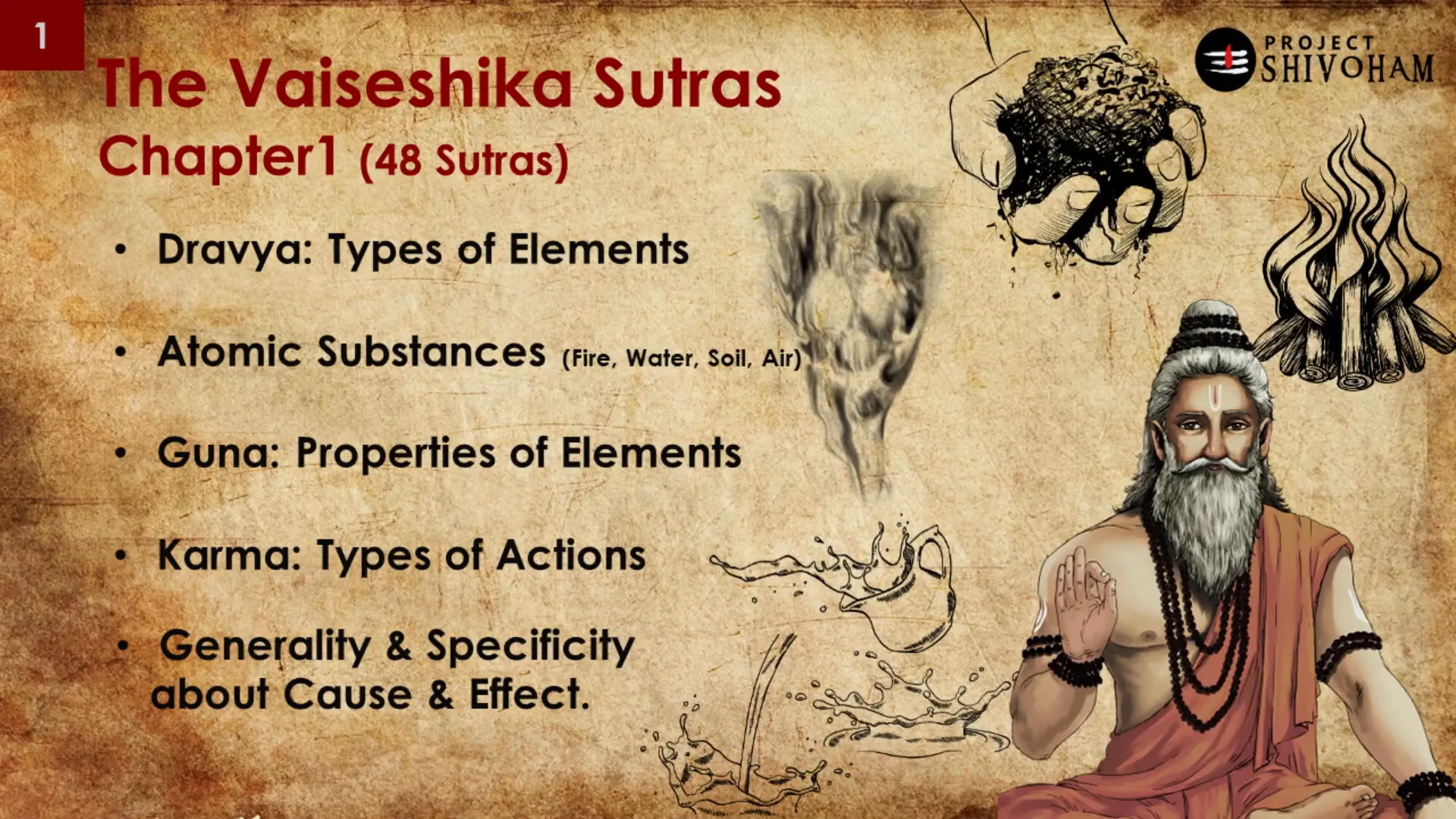 Overview of Vaisesika Sutras structure
