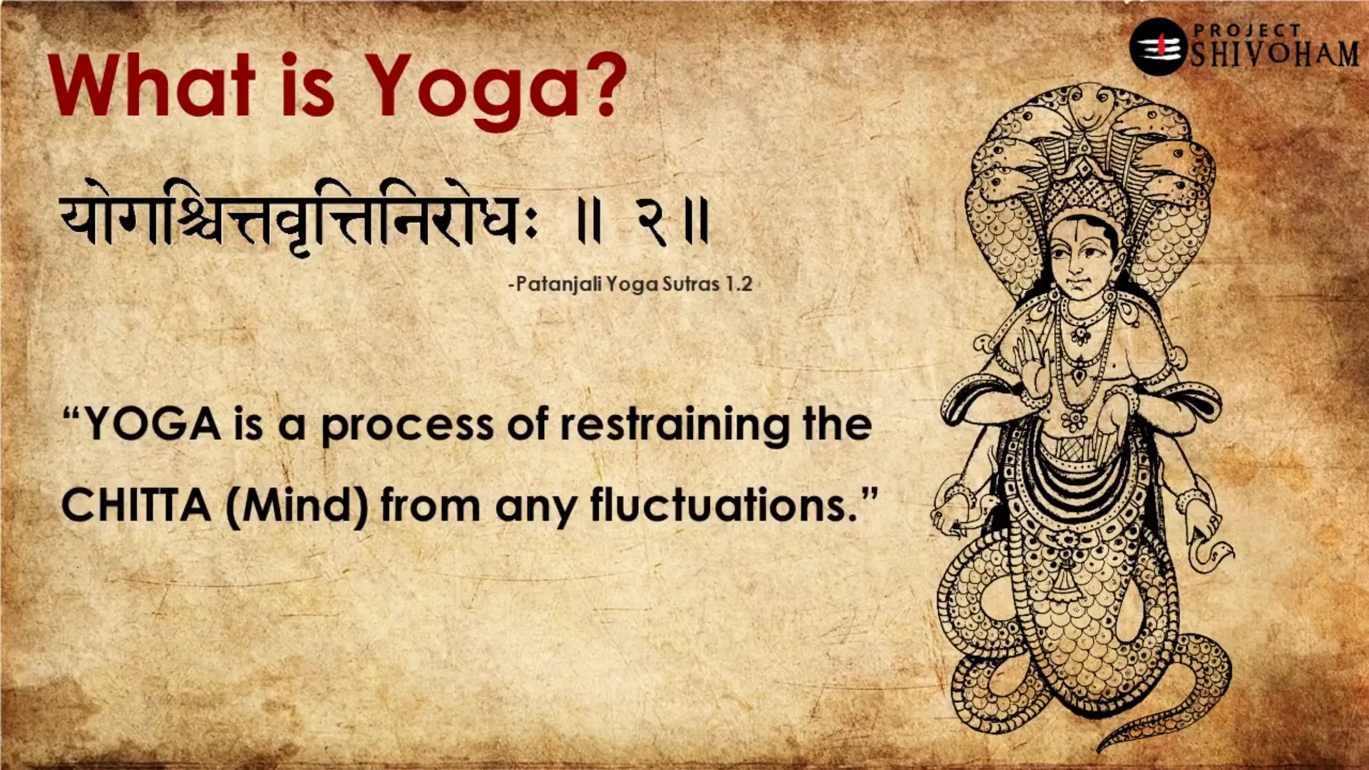 Patanjali's definition of yoga
