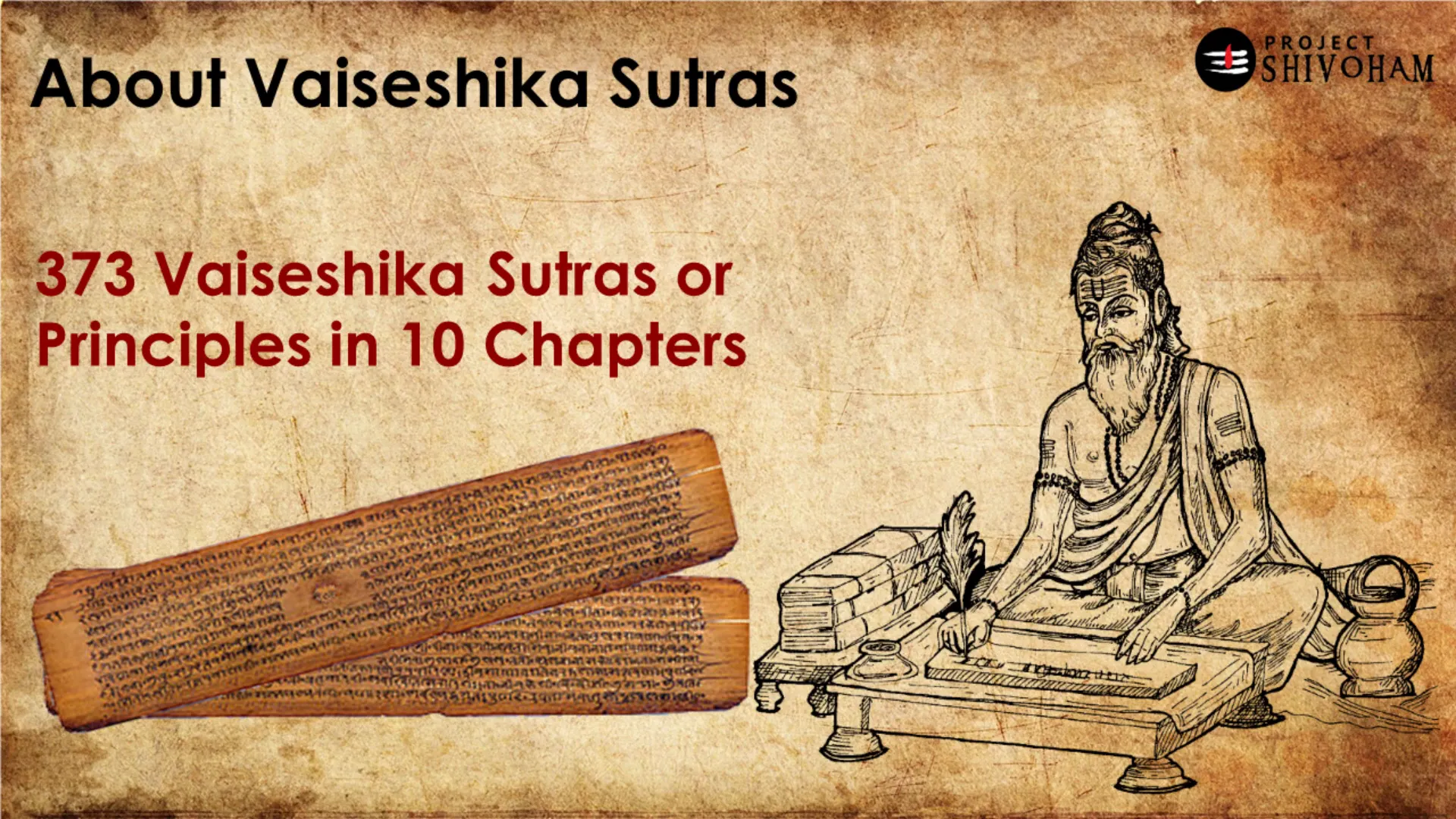 Overview of Vaisesika Sutras structure