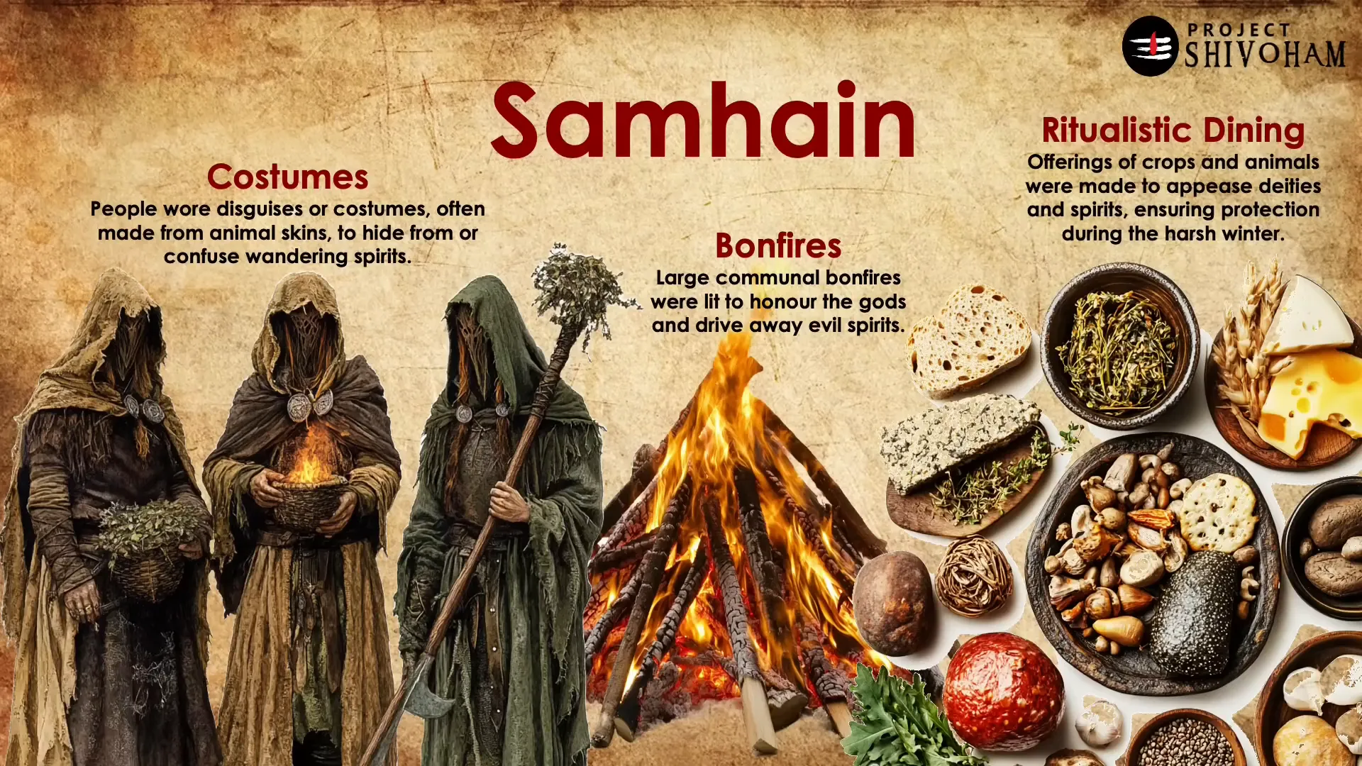 Bonfire during Sahin celebrations