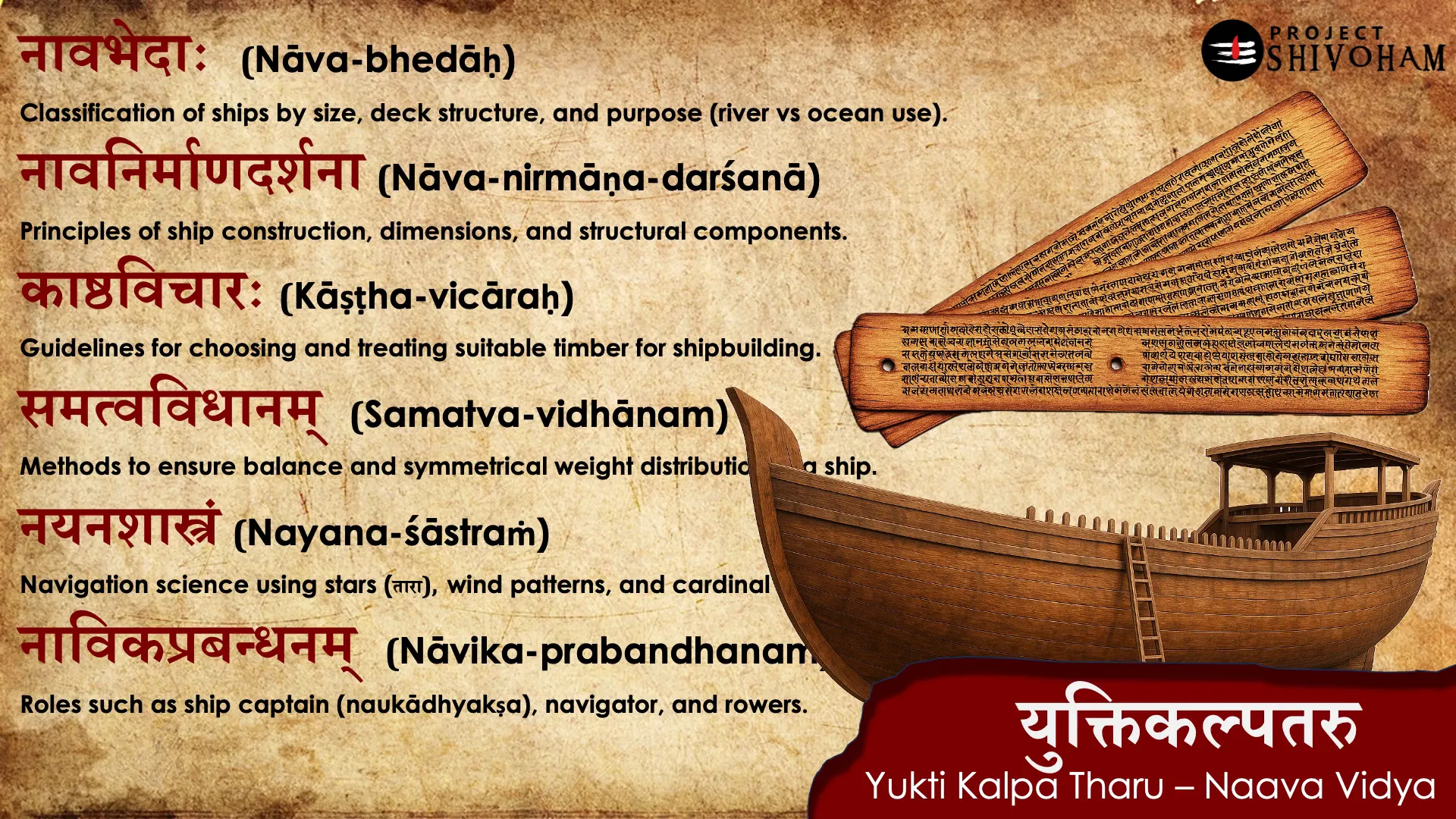 Yuktikalpataru, encyclopedia on shipbuilding