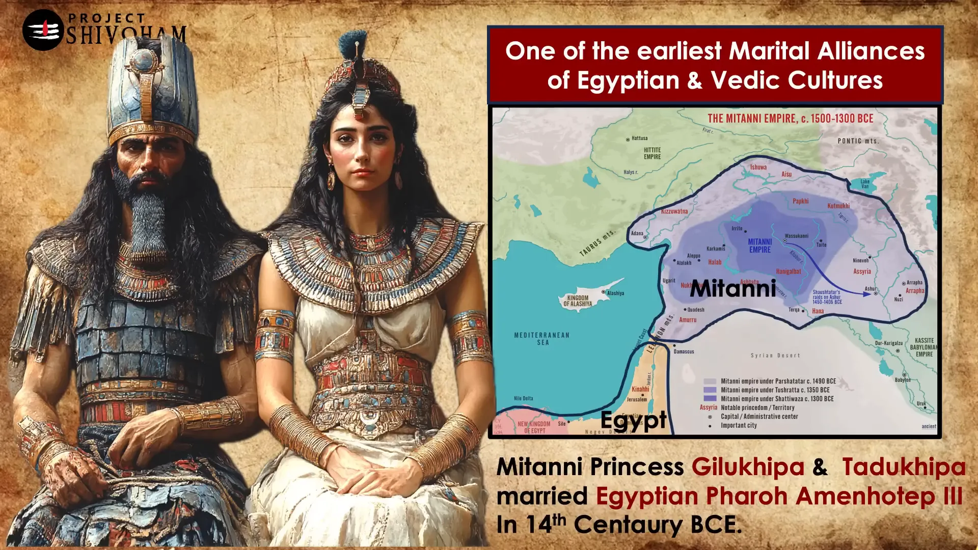 Amarna letters describing marriage alliances between Mitanni and Egypt
