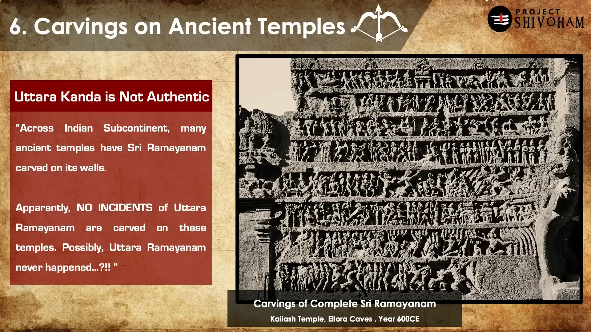 Ellora Kailash temple Ramayana carvings