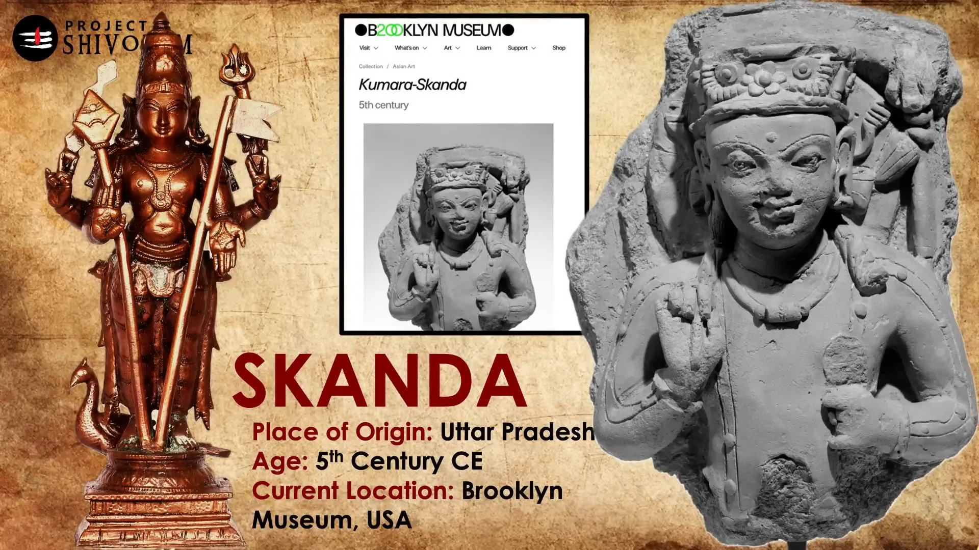 Gupta period Skanda statue from Uttar Pradesh